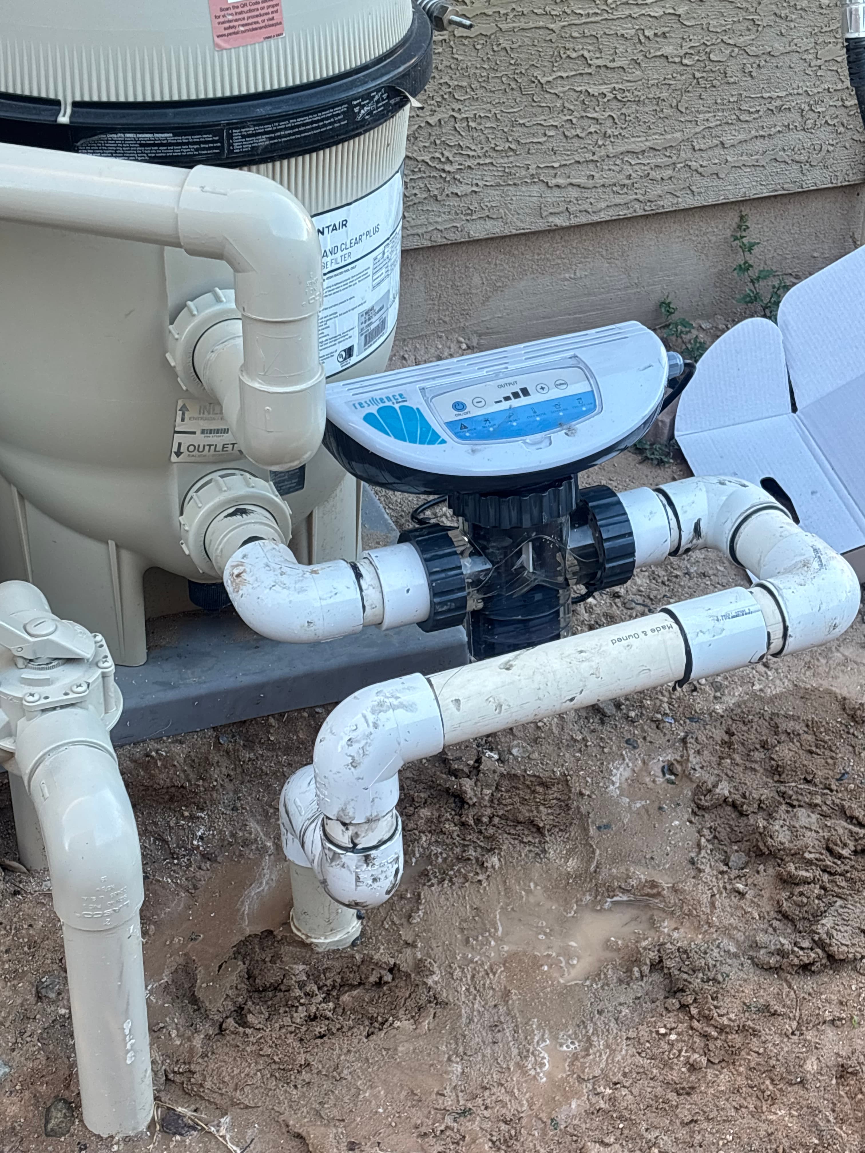 Salt Cell Service work by 1104 Pool Repair & Service